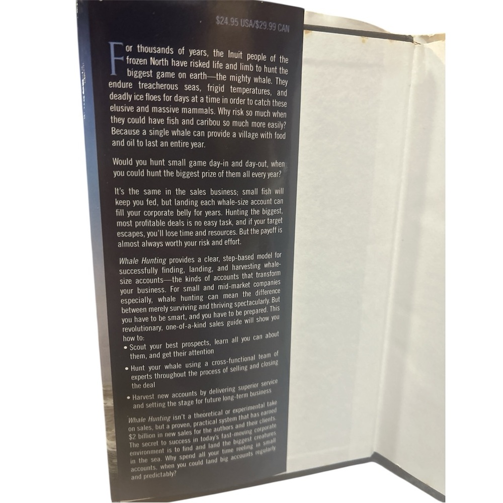 Whale Hunting: How to Land Big Sales and Transform Your Company Hardback Book - Picture 3 of 3